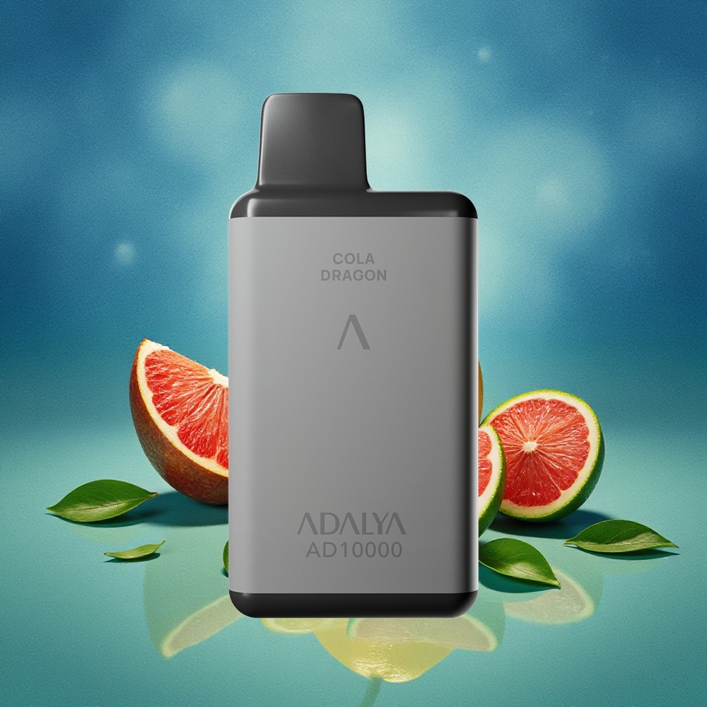 Adalya AD 10000 Pūkų Berlyno Naktis Erdvės Pilka 14 ml 2% Nikotino USB-C