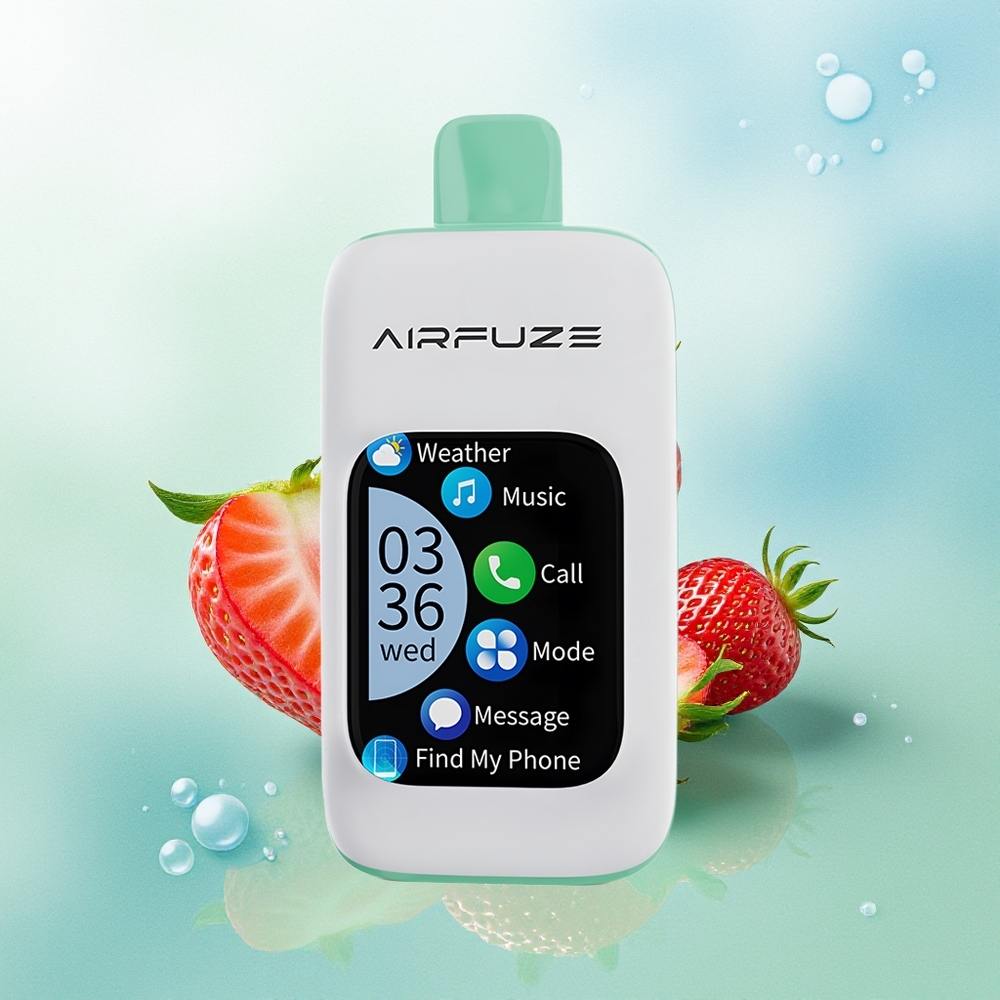 AirFuze Smart 30000 Puffs Braškės Vasaros Laikas 900mAh Type-C 5% Nikotino