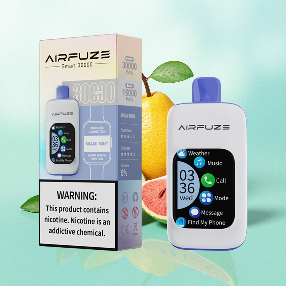 AirFuze Smart 30000 Puffs Miami Mėta 900mAh 5% Nikotino