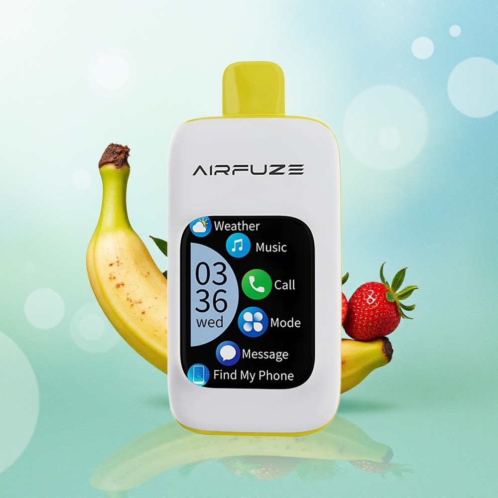 AirFuze Smart Pro 40000 Pūkų Braškių Bananų Vape