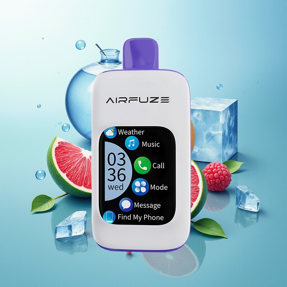 AirFuze Smart Pro 40000 Pūkų Vienkartinė Vapas Mėlyna Avietė Ledas
