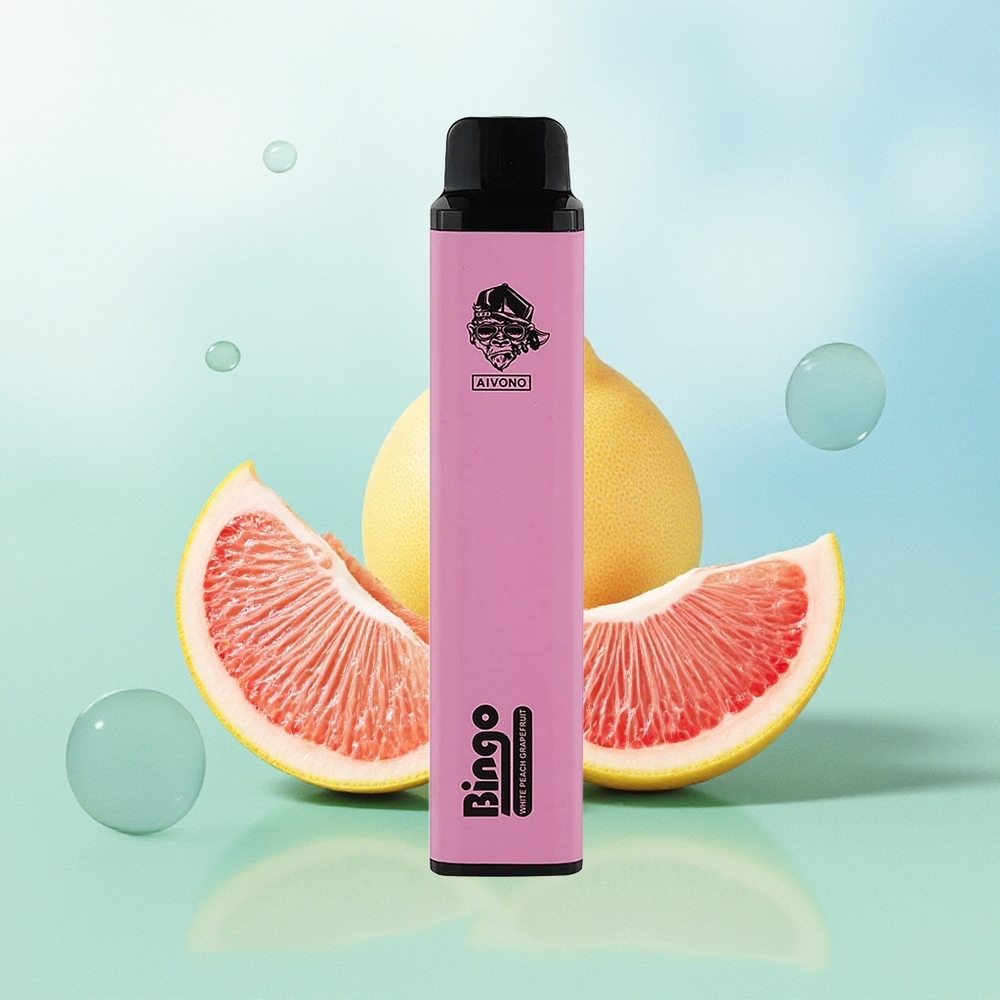 Aivono Aim Bingo 4000 Pūkų Baltasis Persikas Greipfrutas 10ml 1000mAh