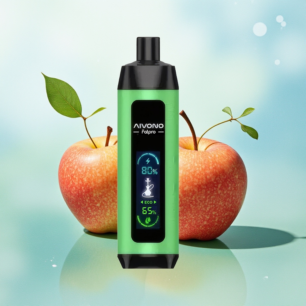Aivono Aim Fatpro 22000 Pūkų Dvi Obuolio 0%,2%,3%,5% Nikotino 28ml