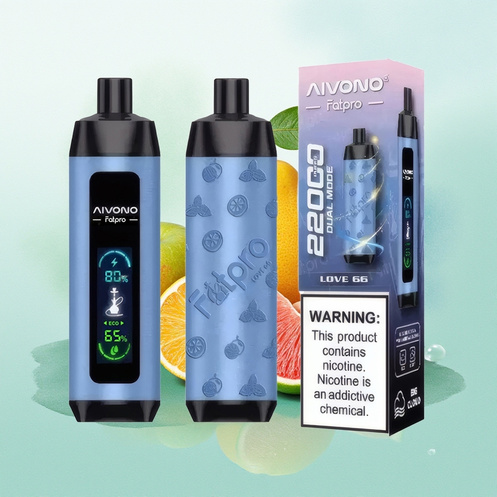 Aivono Aim Fatpro 22000 Pūkų Meilė 66 0%,2%,3%,5% Nikotino 28ml Skysčio 10 Skonių