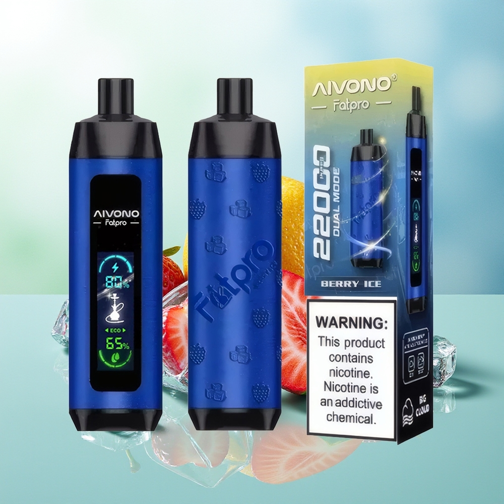 Aivono Aim Fatpro 22000 Pūkų Uogų Ledas 0%,2%,3%,5% Nikotino 28ml Skysčių 600mAh Įkroviamas