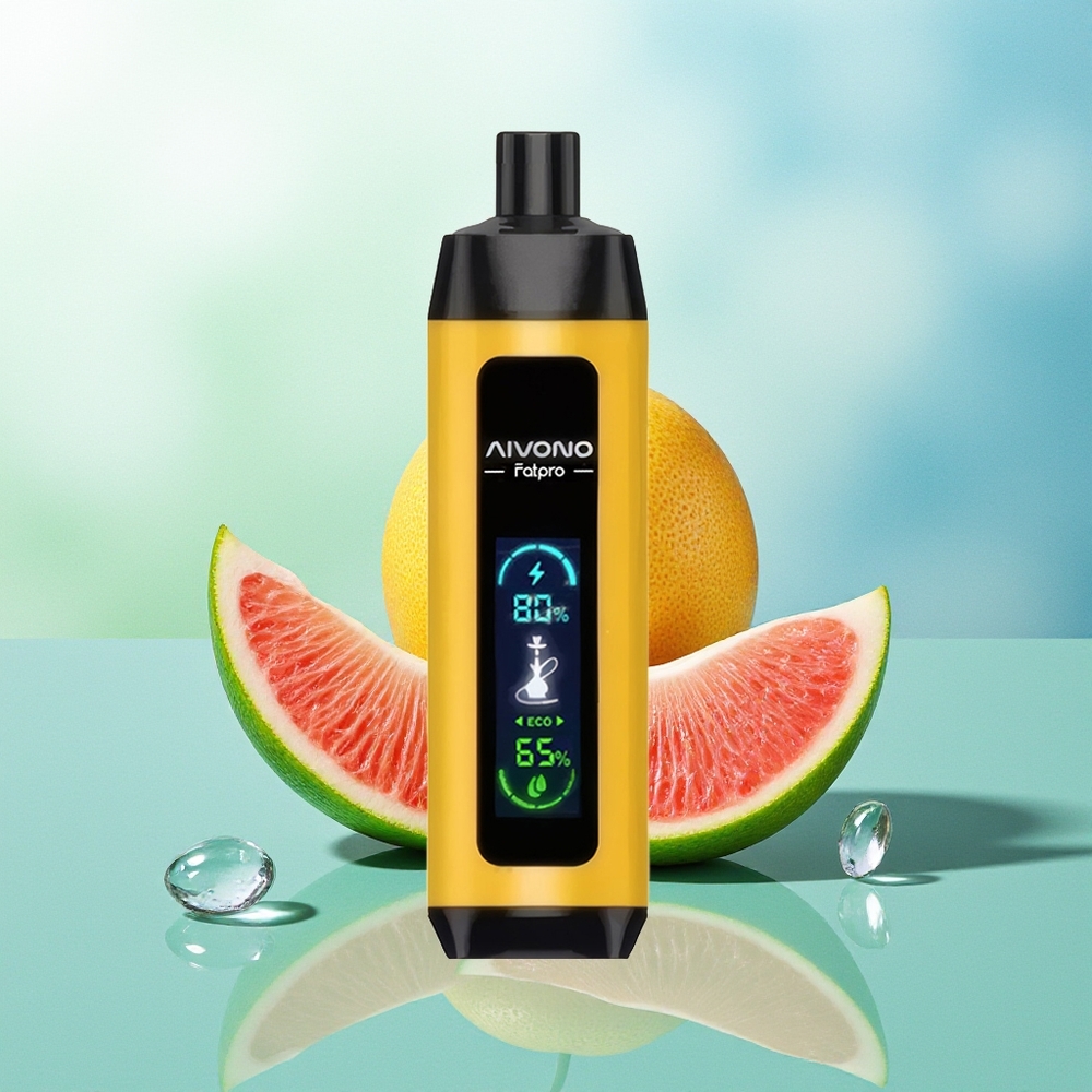 Aivono Aim Fatpro 22000 Pūkštelių Žalias Ledas 28ml 600mAh 0,6 omų Tinklelio Ritė Eco/Boost Dvejų Režimų