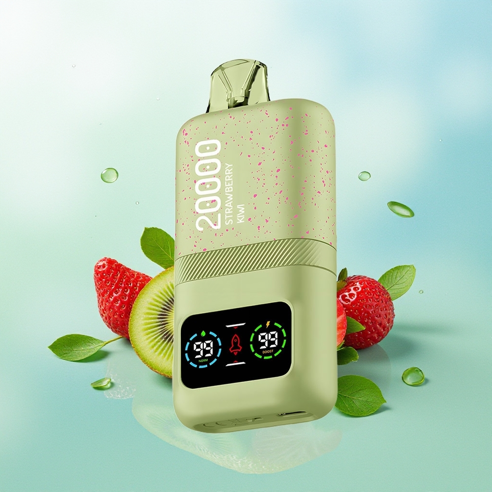Aivono Aim Magic 20000 Pūkų Braškės-Kiwi Dvigubos Tinklelių Apvijos LCD Ekranas Type-C