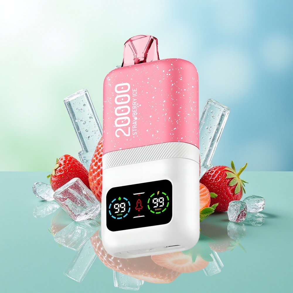 Aivono Aim Magic 20000 Pūkų Braškės Ledas 26ml Tipo-C