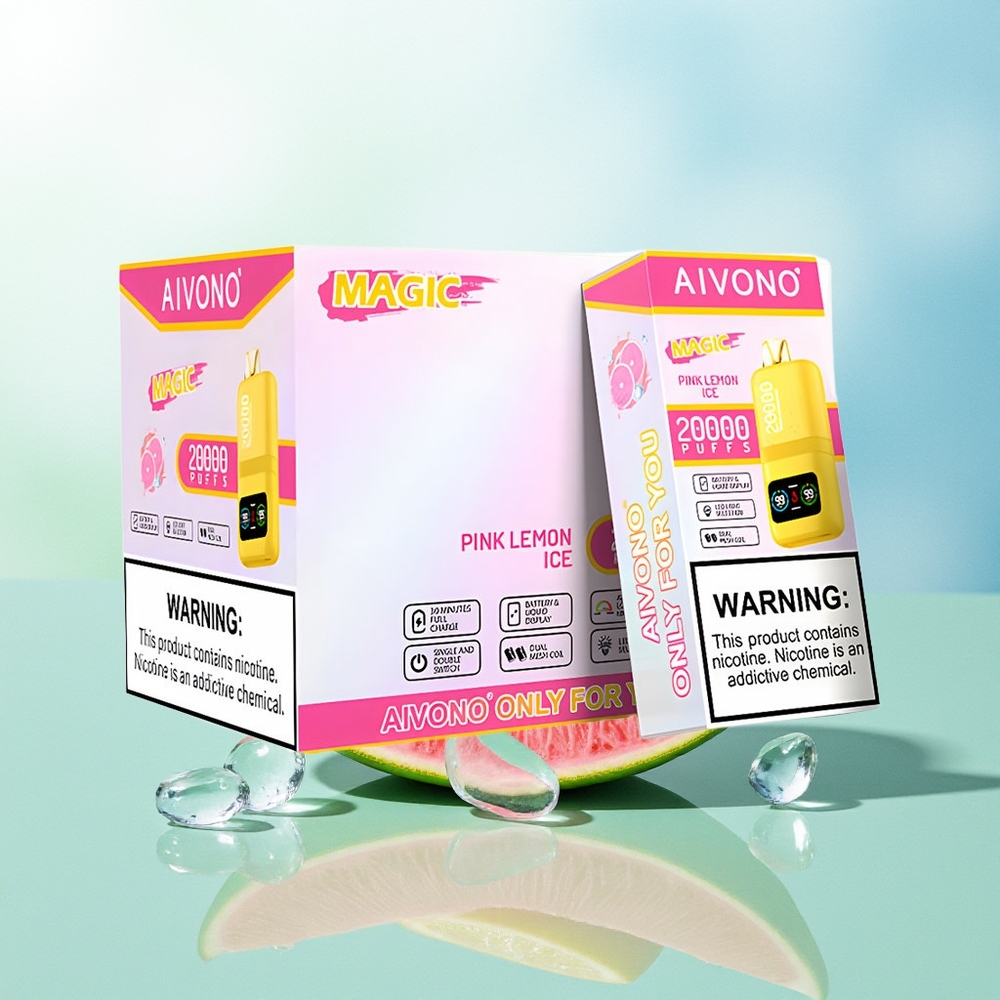 Aivono Aim Magic 20000 Pūkštelių Rūgščios Citrinos Ledas Disposable Vapas