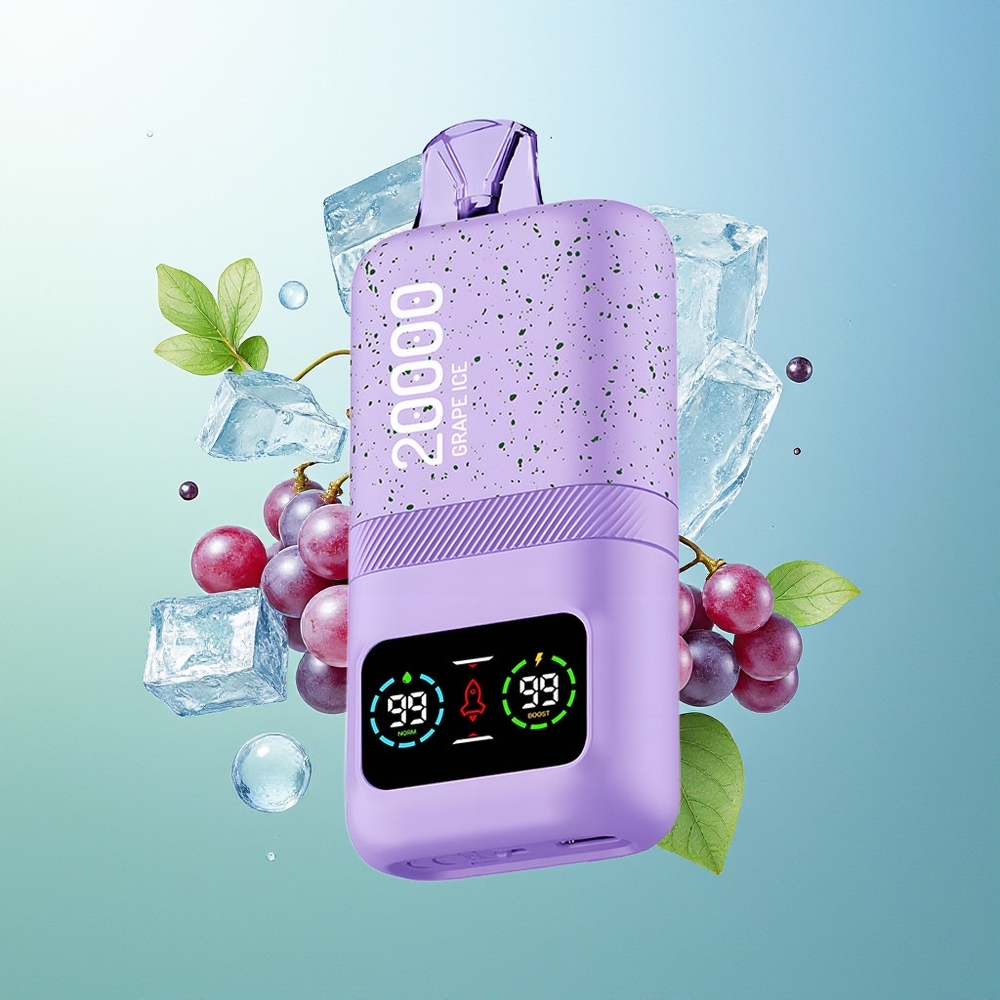 Aivono Aim Magic 20000 Pūkštelių Vynuogės Ledas Disposable Vapas Tipas-C Įkrovimas Dvigubas Tinklelio Apvijas LCD Ekranas