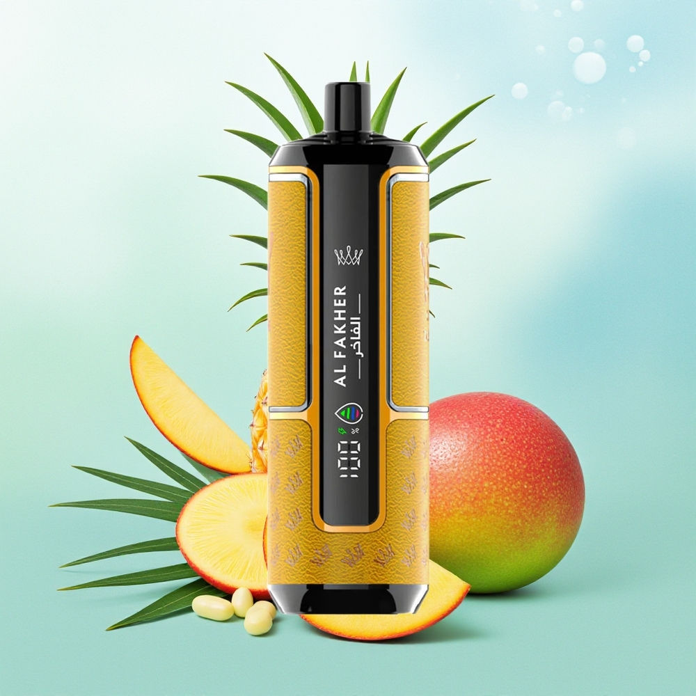 Al Fakher Crown Bar 15K Hypermax Skardinis Vaporizatorius 15 000 Potūkiai Mangas Ananasas
