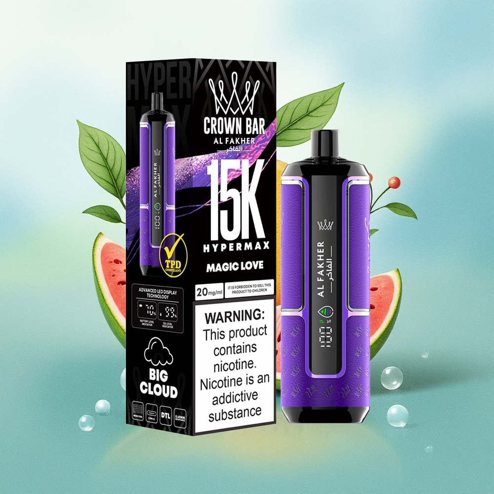 Al Fakher Crown Bar 15K Hypermax Įranga Magiška Meilė