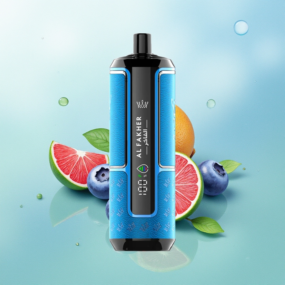 Al Fakher Crown Bar 15K Mėlynųjų Uogų Guma Hypermax Disposable Vape