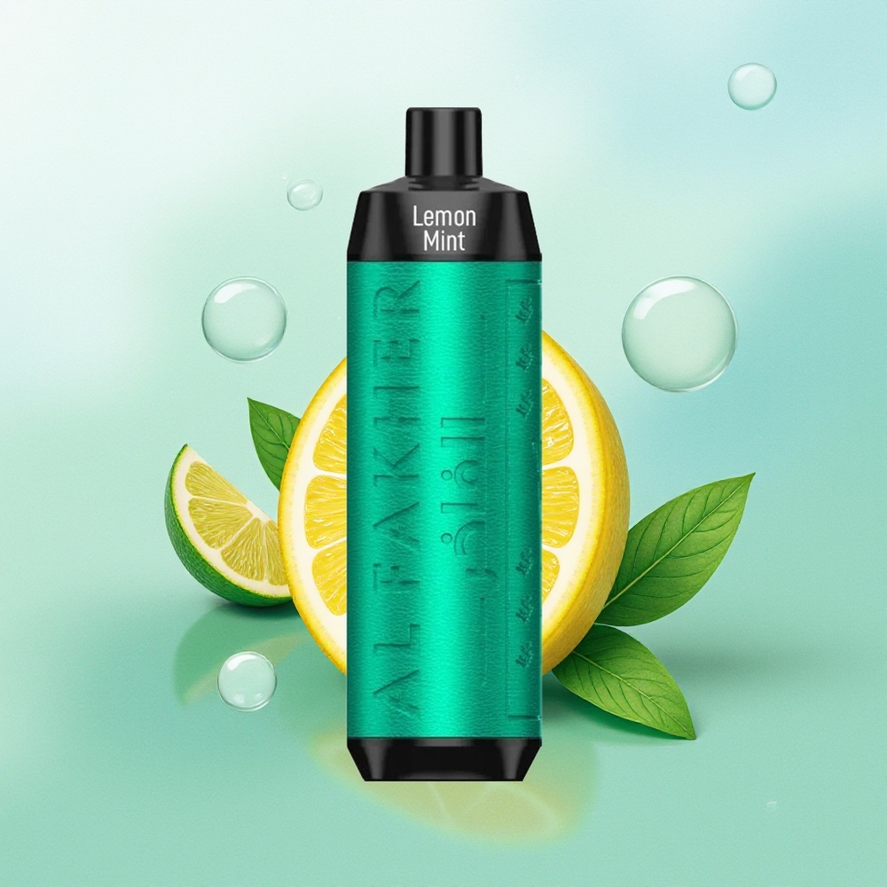 Al Fakher Crown Bar 8000 Citrina Mėta Kristalai 600mAh USB-C 18ml 5mg 0.6ohm