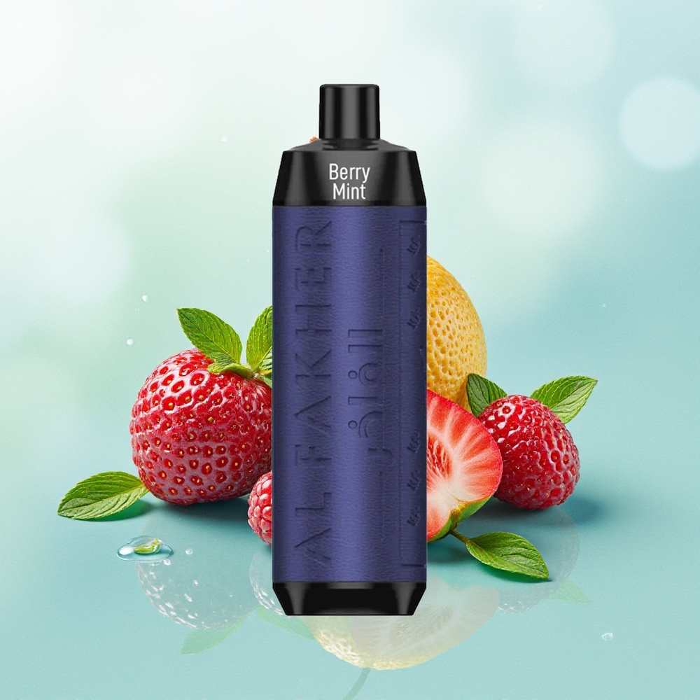 Al Fakher Crown Bar 8000 Uogų Mėta Kristalinis 600mAh USB Type-C 18ml 5mg 0.6ohm