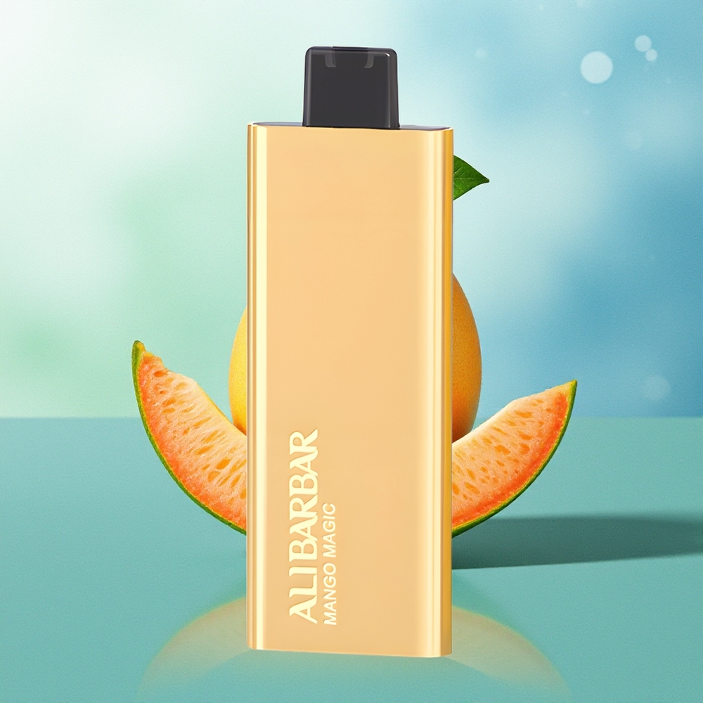 Alibarbar Pandora 7000 Pūkų Vienkartinis Vapas Mango Magija 17 ml 1.0 Ohm