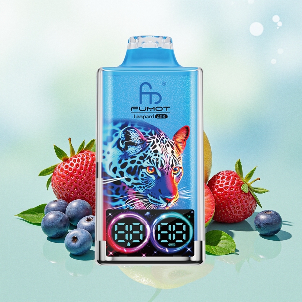 Fumot Leopard 40K Pūkų Mišrios Uogos 0/2/3/5% Nikotino Dvigubas Tinklas Type-C