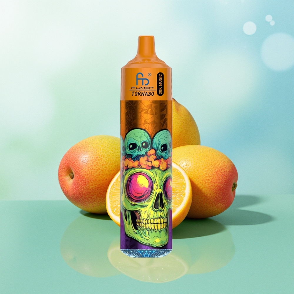 Fumot Randm Tornado 30000 Pūkų Trigubas Mango 30mL 5% 1.0 Ohm