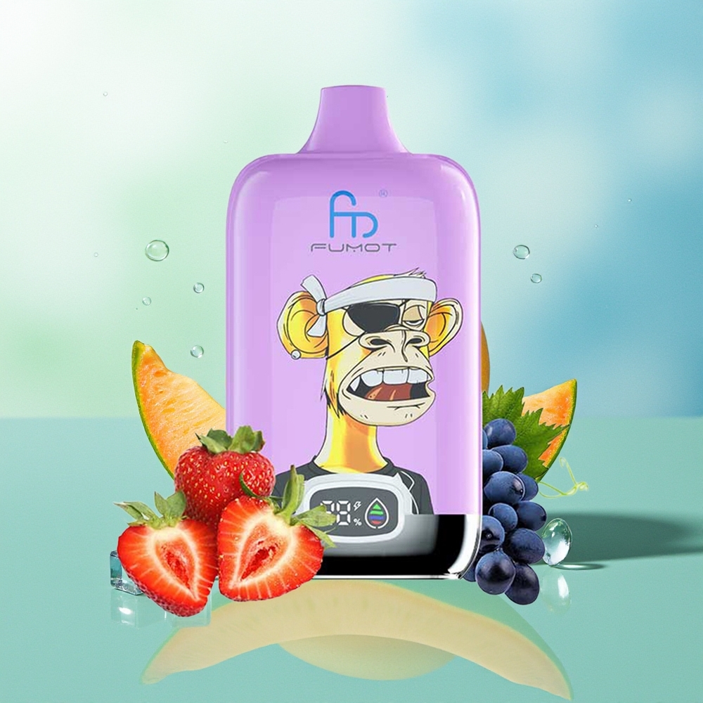 Fumot Tornado Digital Box 12000 Potępių Mango Ant Ledo su 20ml Skysčio Tinklelinė Apvija 550mAh