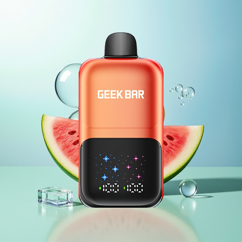 GEEK BAR 2GO 50000 Potepių Arbūzas Miltų Guma Ledas Didelis Ekranas Dvigubai Bakai 20ml Įkraunamas