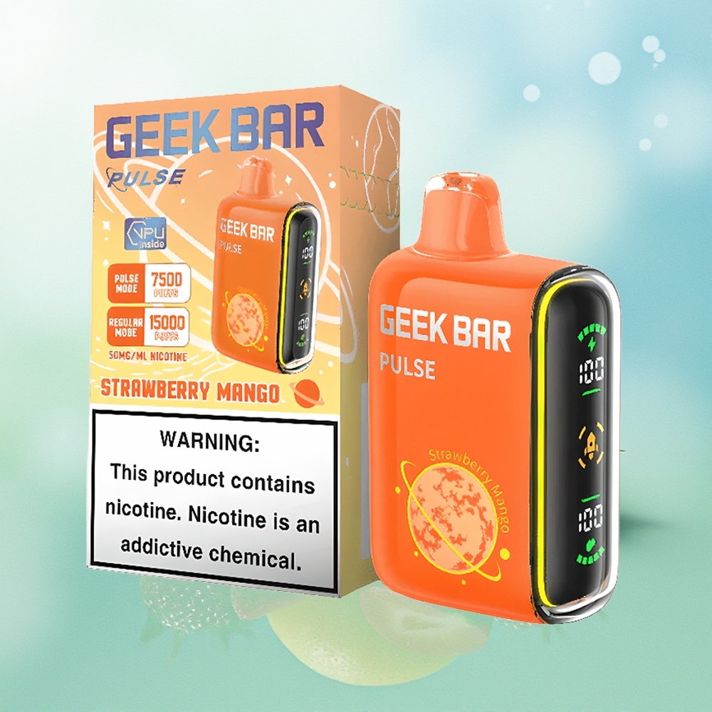 GEEK BAR Pulse 15000 Pūkų 16ML 5% Nikotino USB Type-C Planet Leidimas