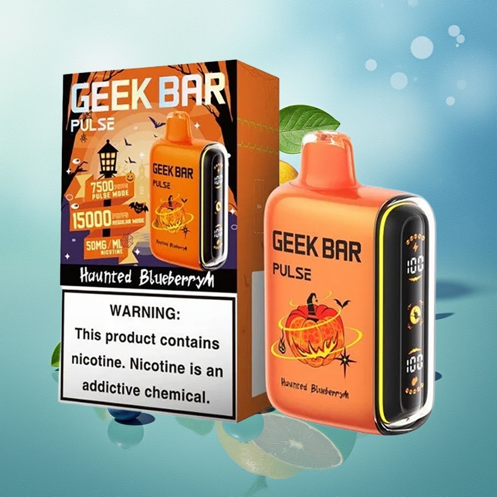 GEEK BAR Pulse 15000 Potūpių 16ML 5% Nikotino Tipas-C Vėjo Valdymas 650 mAh Hallow’en Leidimas