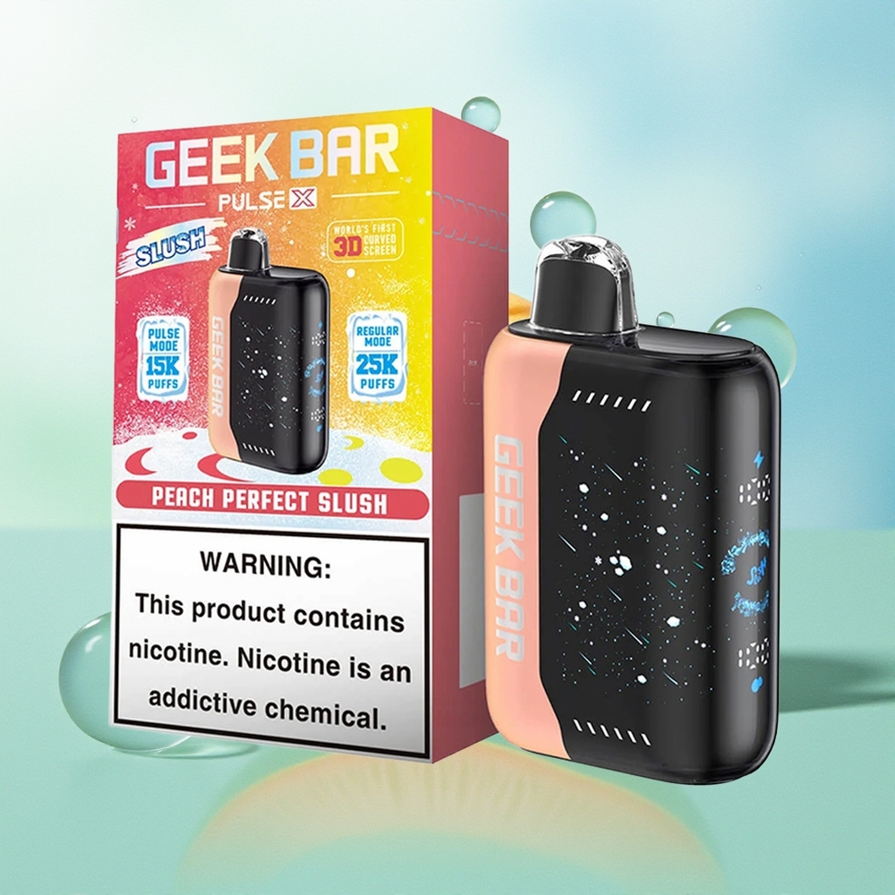 GEEK BAR Pulse X 25000 Potėpių Slush Leidimas su 18mL Skysčio 3D Ekranu ir Dual Mesh