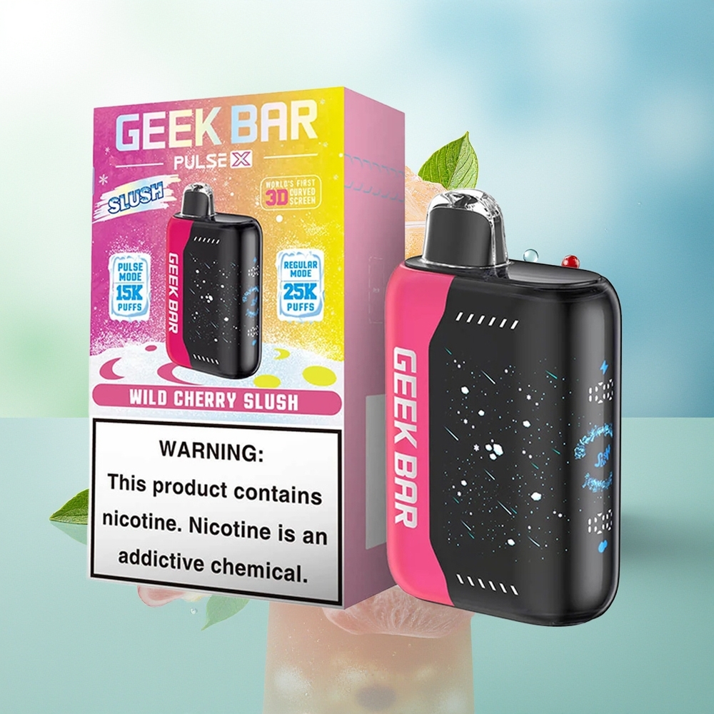 GEEK BAR Pulse X 25000 Potėpių Slush Leidimas su 18mL Skysčio 3D Ekranu ir Dual Mesh