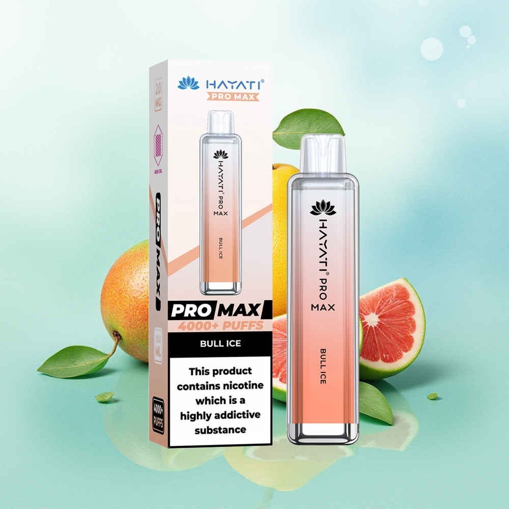 Hayati Pro Max 4000 Pūkštelių Jautų Ledas 2ml TPD 1400mAh
