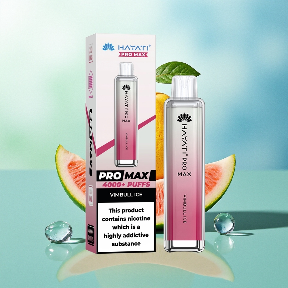 Hayati Pro Max 4000 Pūkštelių Vimbulio Ledas Dual 1.1 Ohm Mesh Coil 1400mAh