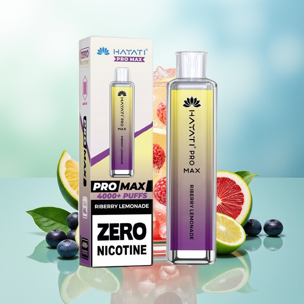 Hayati Pro Max 4000 Pučiai Aviečių Limonadas 2ml bakas su 10ml automatinio papildymo 1400mAh baterija Kristalinė išvaizda