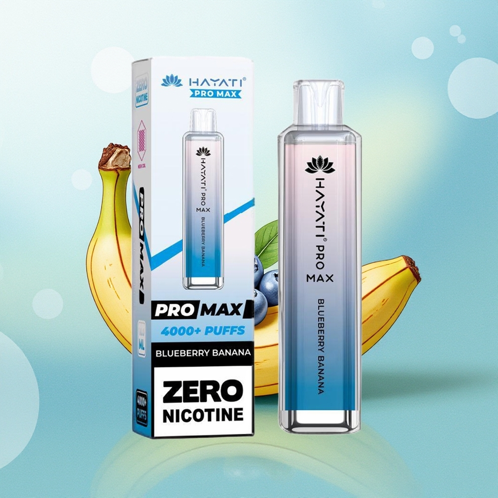 Hayati Pro Max 4000 įkvepimų Mėlynųjų uogų ir bananų su 1400mAh baterija ir 2ml bakas