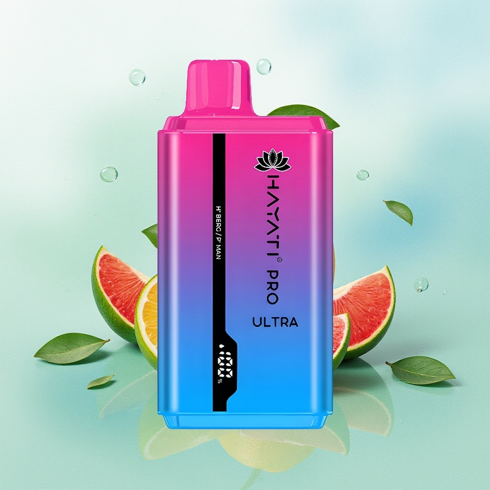 Hayati Pro Ultra 15000 Pūkų Bergas Vyras 49 Skoniai 2 12ml 850mAh 2% Nikotino