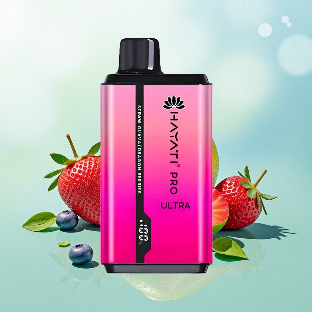 Hayati Pro Ultra 15000 Pūkų Braškė Guava Drakono Uogos