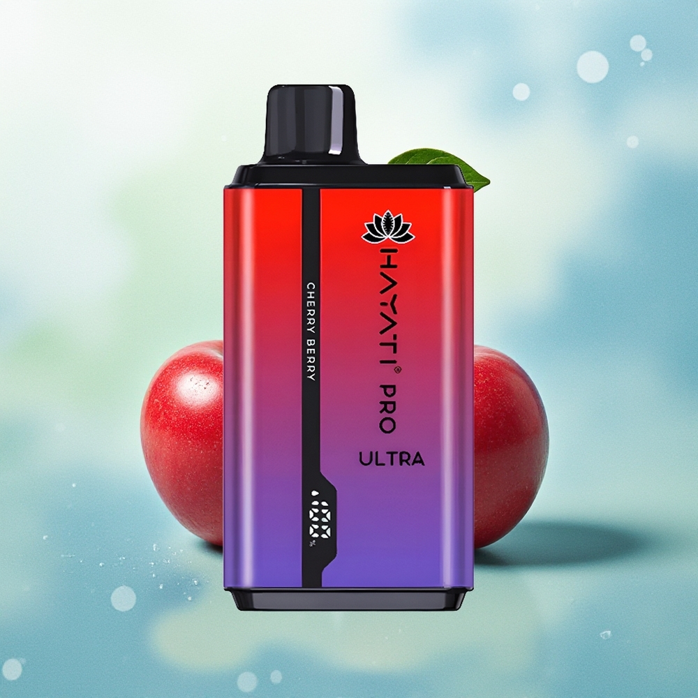 Hayati Pro Ultra 15000 Pūkų Cherry Berry Disposable Vape