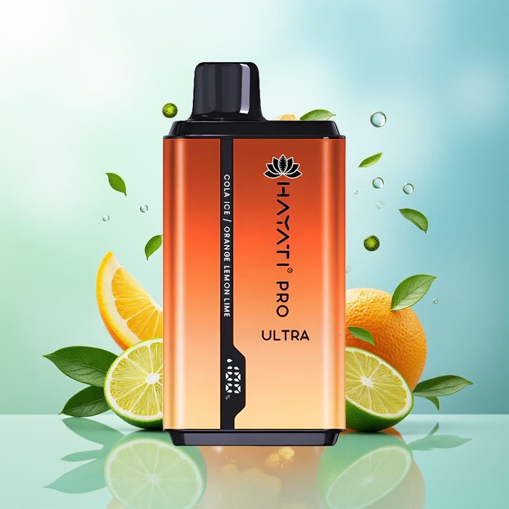 Hayati Pro Ultra 15000 Pūkų Cola Ledas Apelsinas Citrina & Laimas