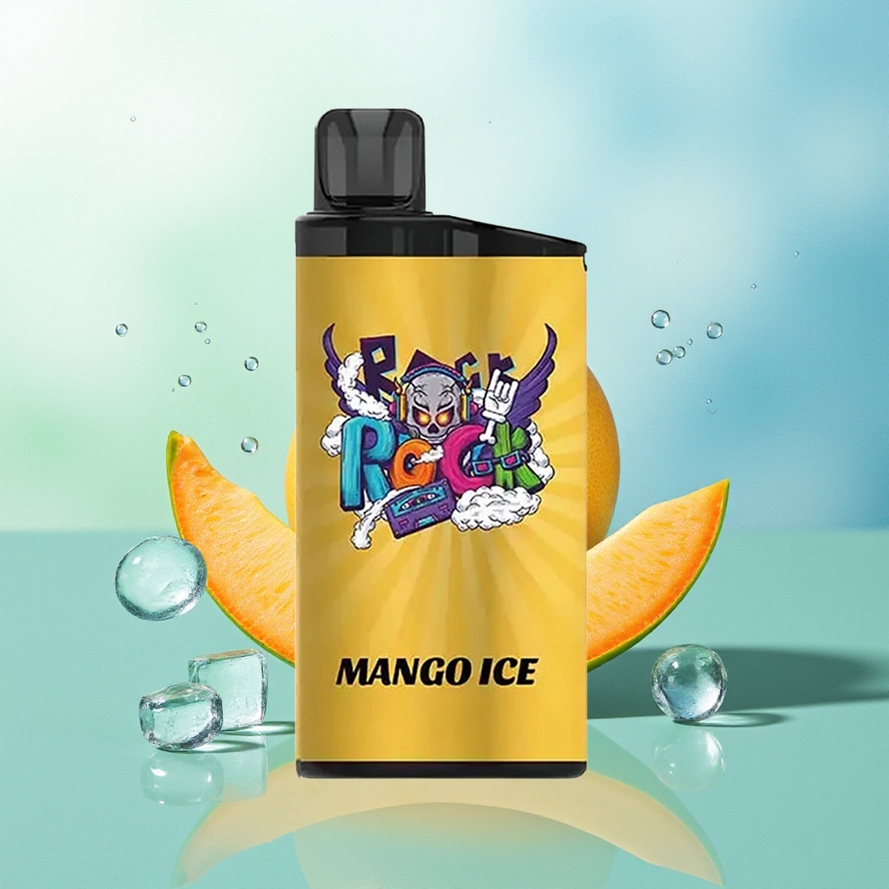 IGET Bar 3500 Pūkų Mango Ledas 41.3x21.3x94.5mm 1.2 Ohm Tinklinė Ritė 1400 mAh PC+ALU 78g