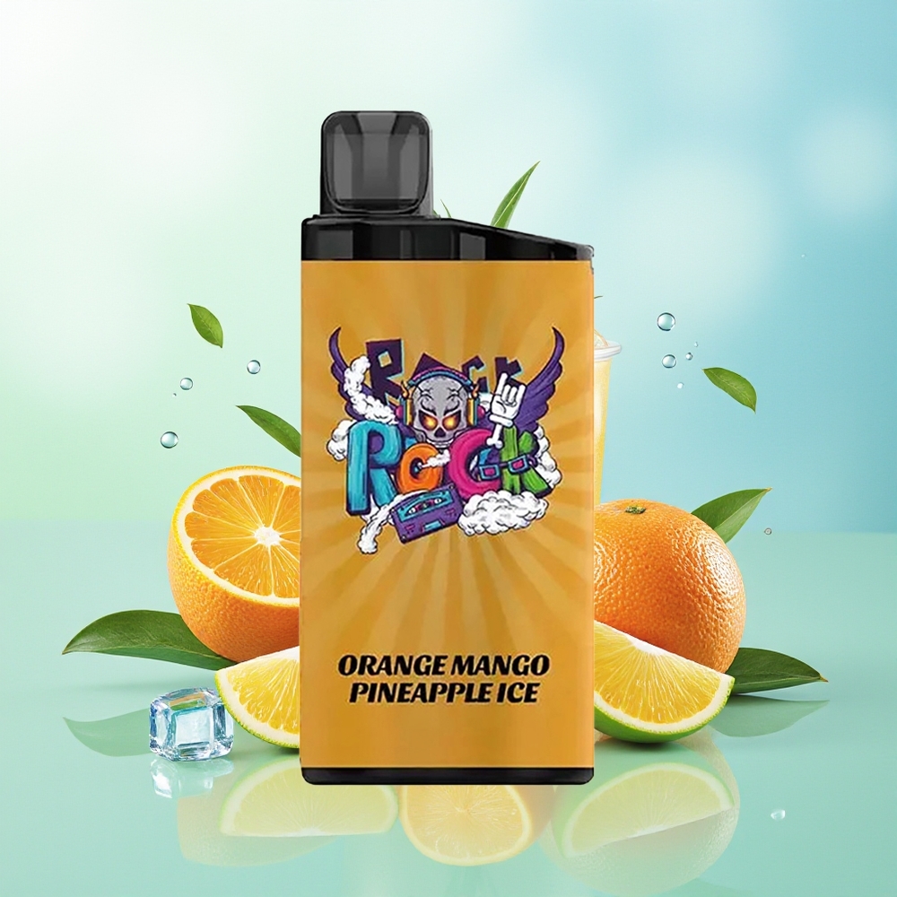 IGET Bar 3500 Pūkštelių Apelsinas Mango Ananasas Ledas 1.2 Ohm Tinklelio Ritė 1400 mAh