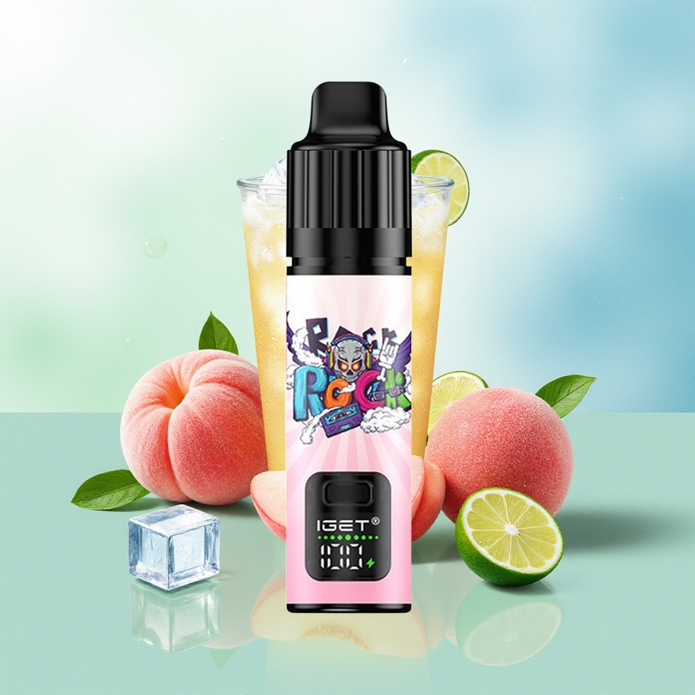 IGET BAR PLUS S3 POD 10000 Pūkų Persikas Ličis Žalioji Rūgštynė Ledas 5% Nikotino 18 ml 1.0 Ohm 950 mAh