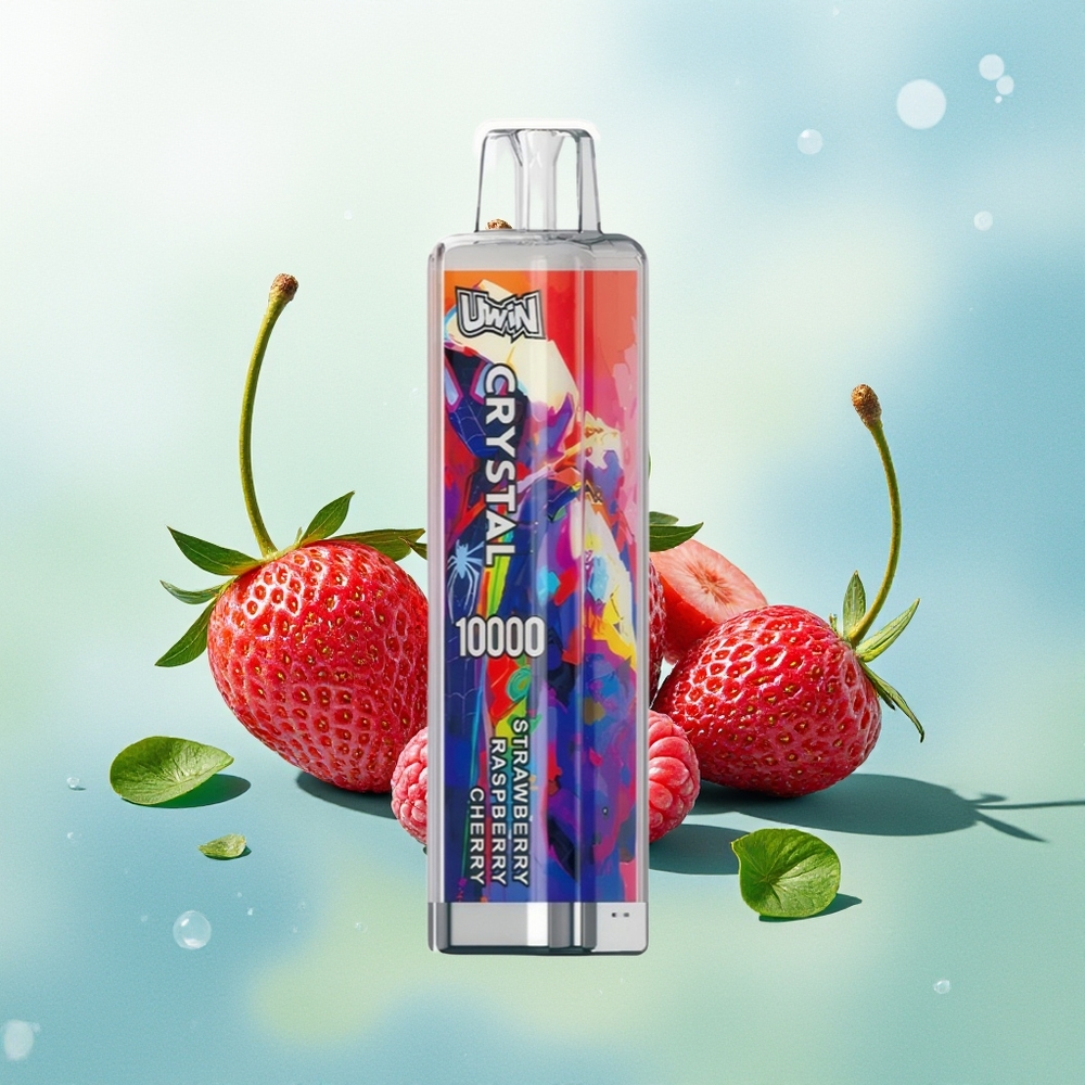 UWIN Crystal 10000 Pūkų Braškė Avietė Vyšnia RGB
