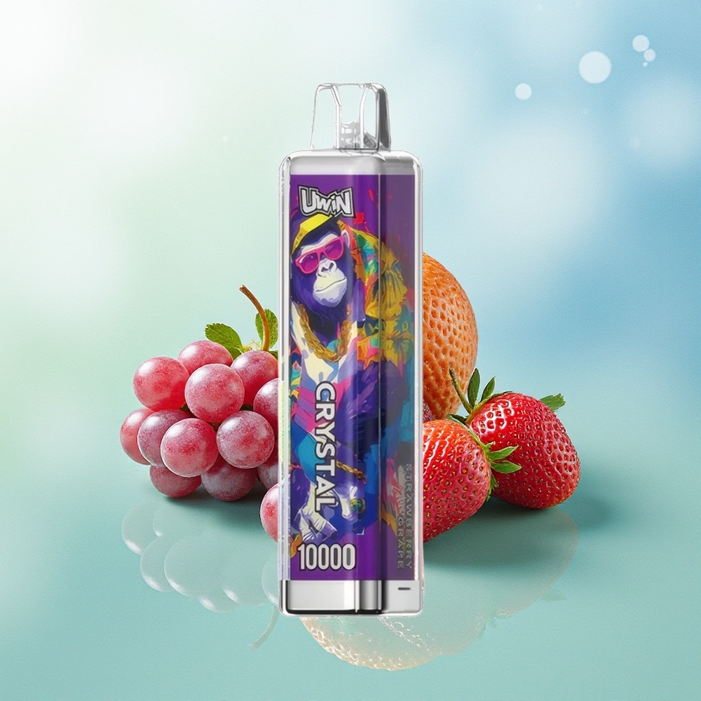 UWIN Crystal 10000 Puffs Braškynės Vynuogės RGB