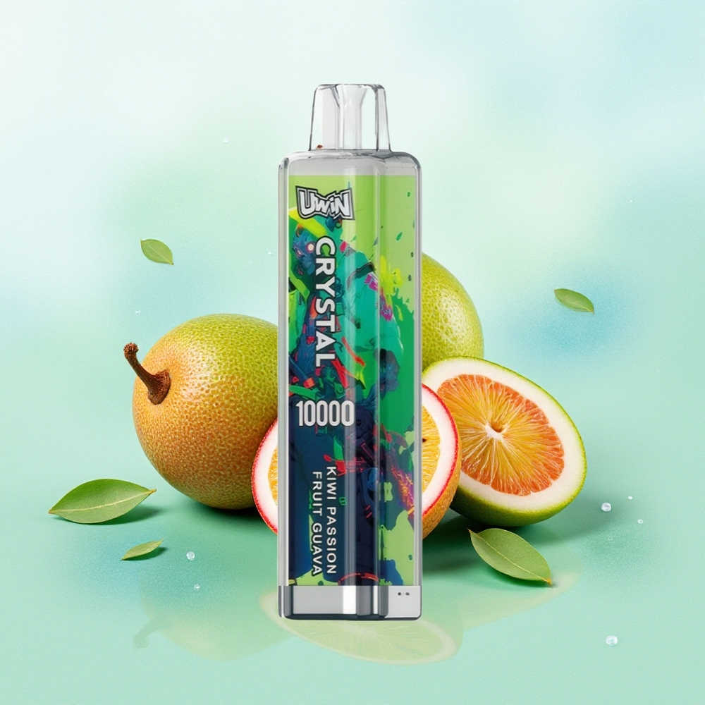 UWIN Crystal 10000 Puffs Kiwi Pasiflora Guava RGB