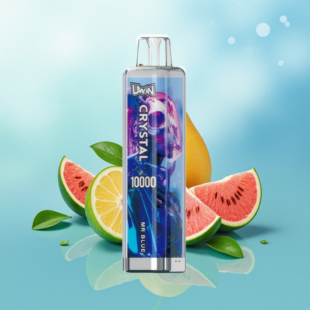 UWIN Crystal 10000 Puffs Mėlynasis (Mr Blue) RGB