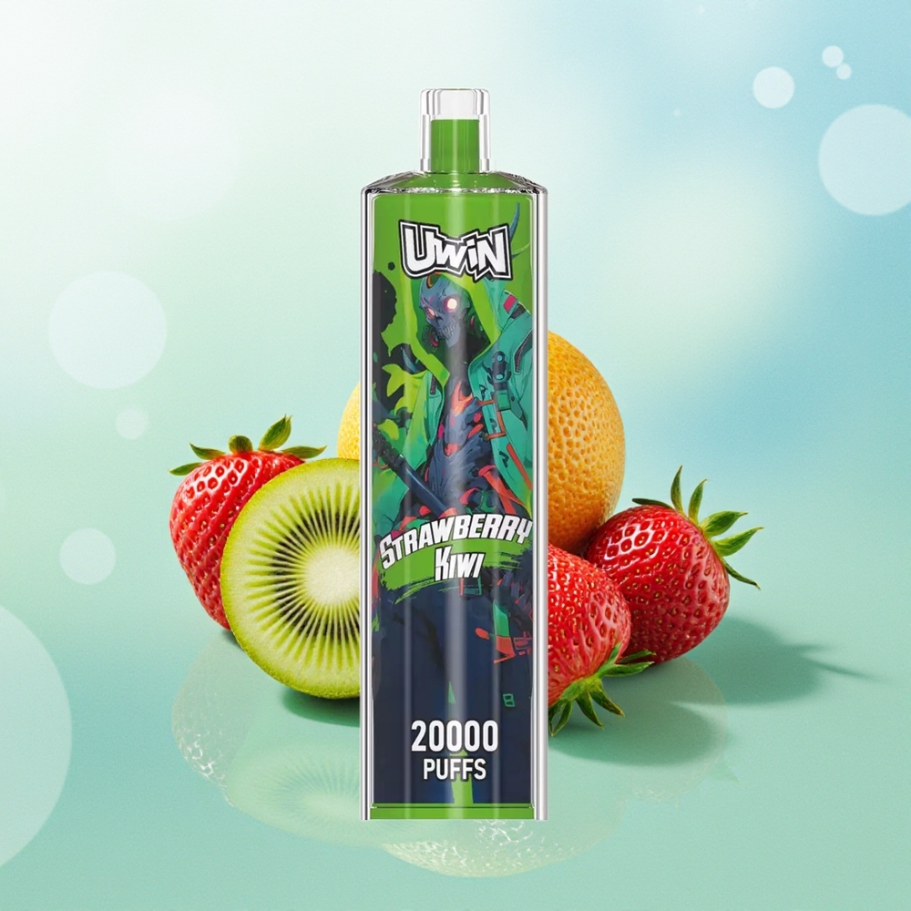 UWIN Shisha Hookah Crystal 20000 Pūkų Braškė-Kivis Mesh Coil Type-C
